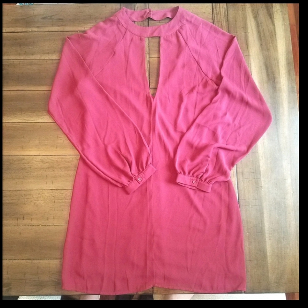Maroon Shift Dress